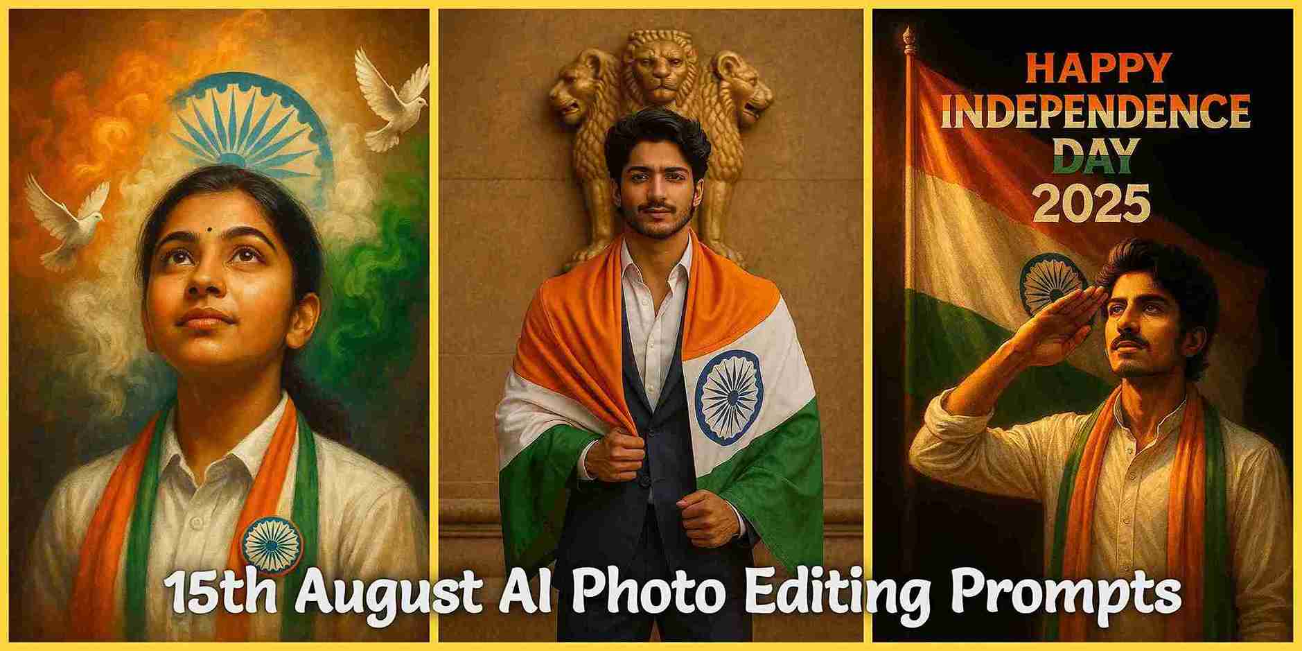 15th August Independence Day ChatGPT AI Photo Editing Prompts 2025